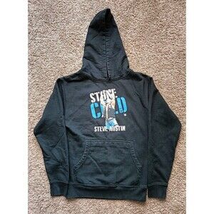 Stone Cold Steve Austin Hoodie Kids Medium Black Long Sleeve